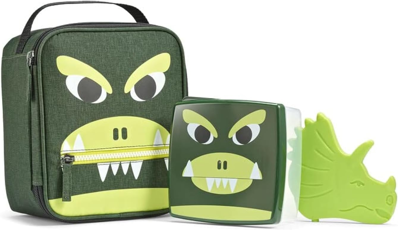 Fit & Fresh Dinosaur Lunch Box, Polyester, Unisex, 3+