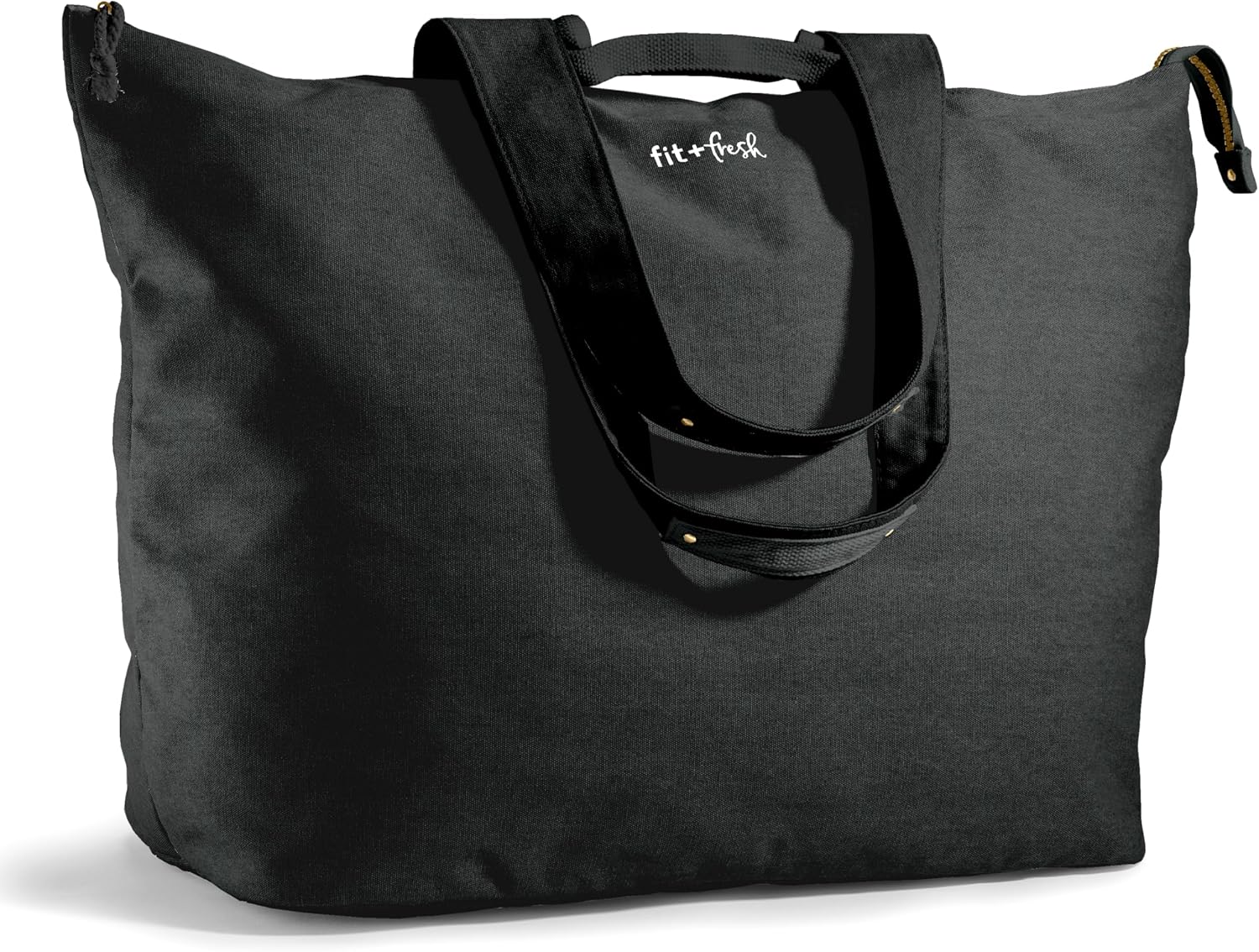 Fit & Fresh All The Things XL Tote Bag for Women, Beach Bag & Weekender Black