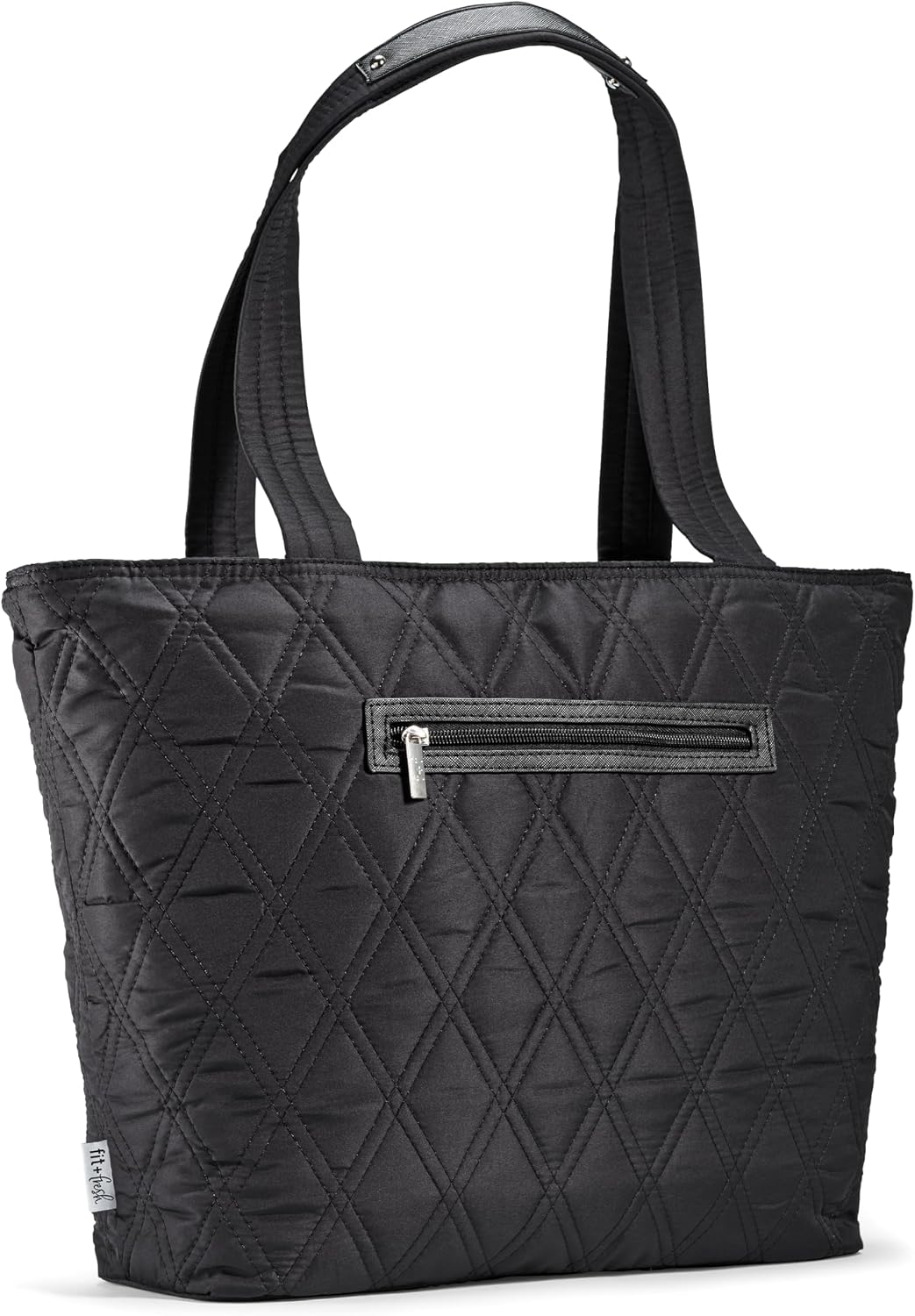 Fit & Fresh 2-in-1 Insulated Lunch & Travel Tote Black
