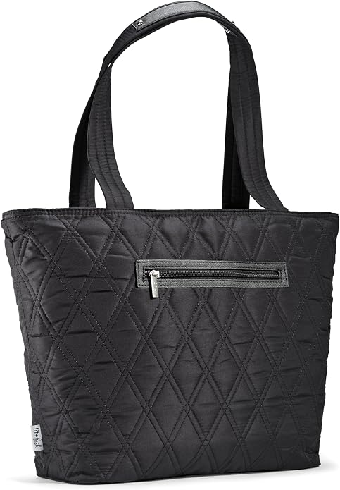 Fit & Fresh 2-in-1 Insulated Lunch & Travel Tote Black
