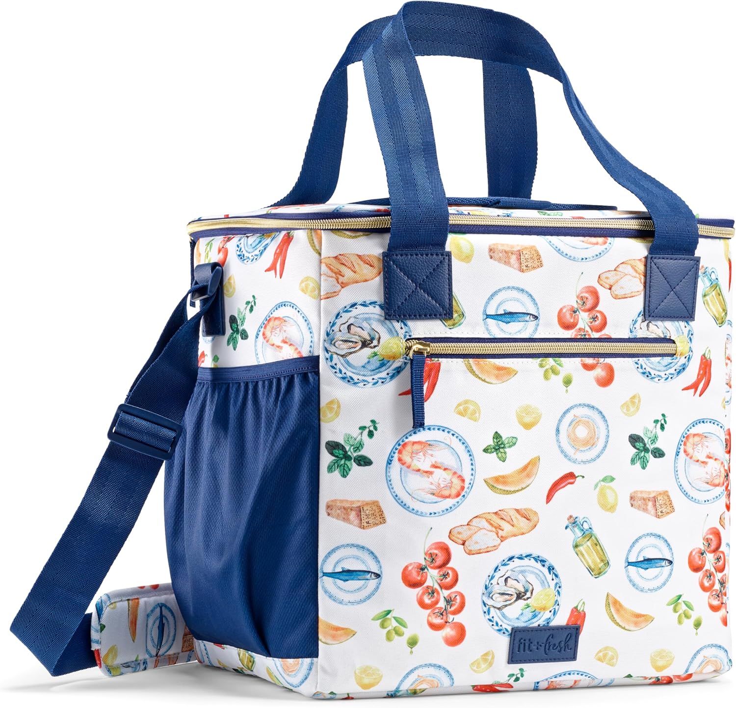 Fit & Fresh Regatta Insulated Soft Cooler Bag, 24-Can Capacity Al Fresco