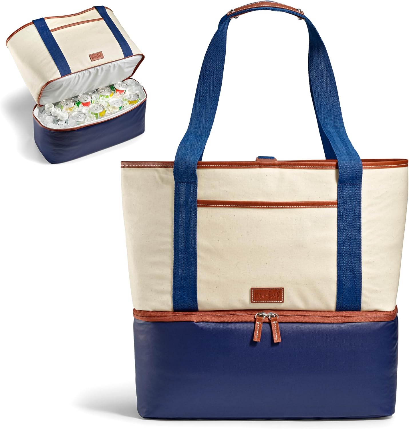 Fit & Fresh Beach & Boat Cooler Collection – Insulated, Leakproof, Water-Resistant Totes & Lunch Bags for Summer, Pool & Travel