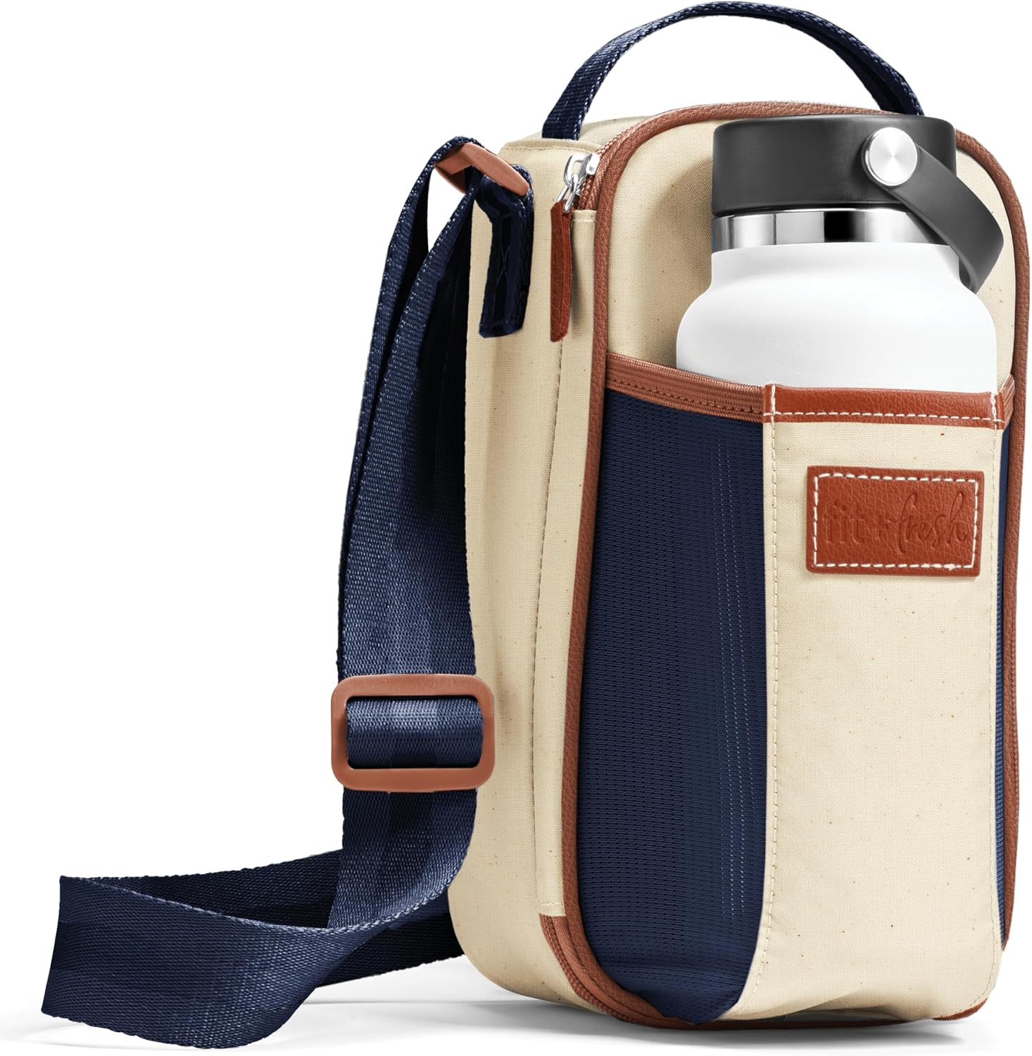 Fit & Fresh Nina Water Bottle Bag Navy