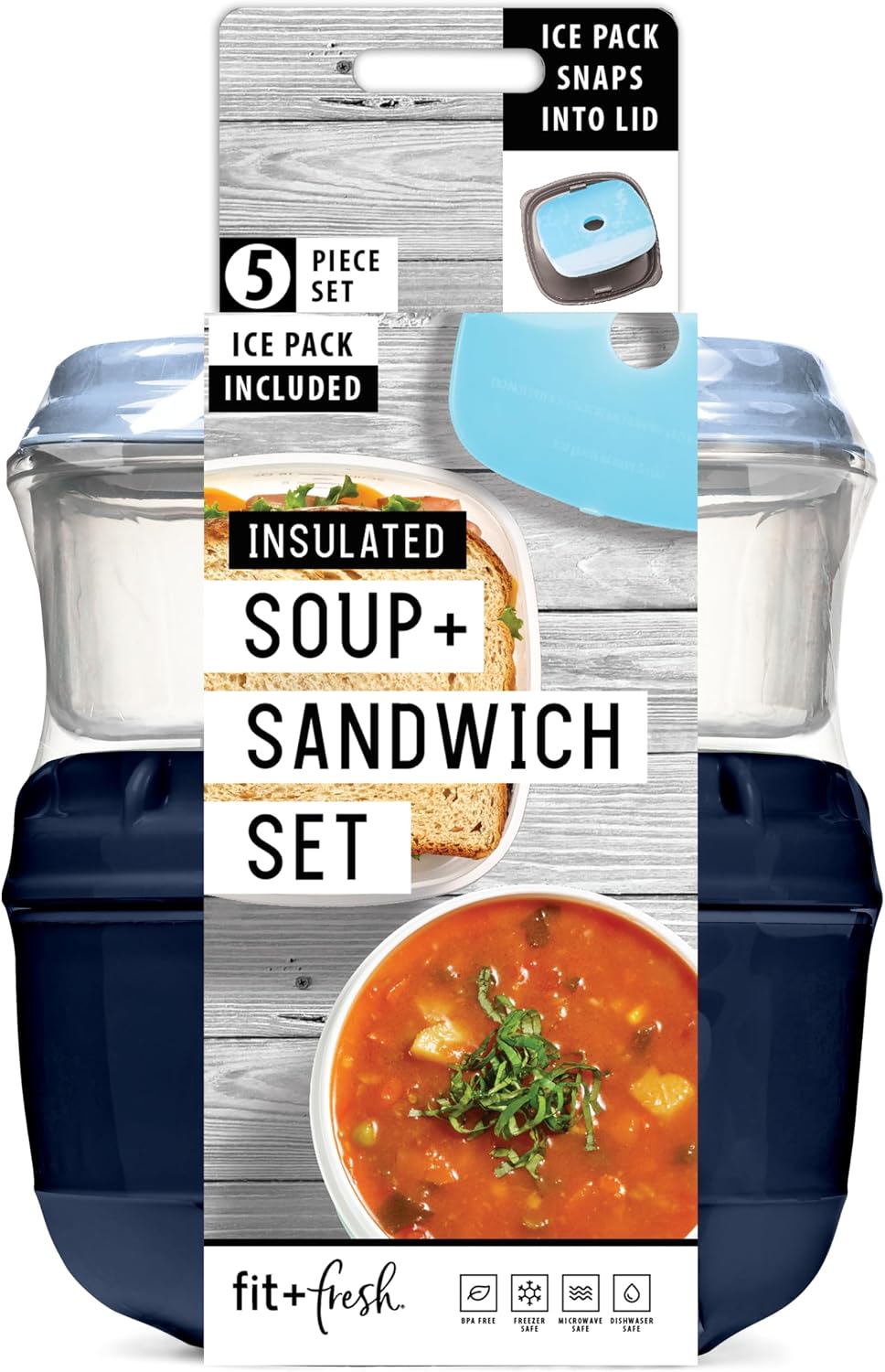 Fit & Fresh Healthy Living Soup and Sandwich Set, Green
